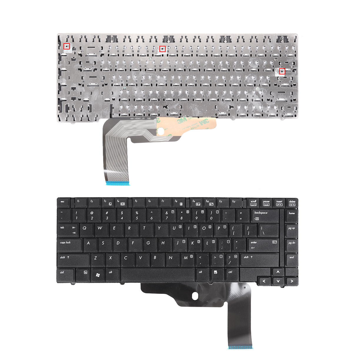 Picture of New Replacement Laptop Keyboard For HP EliteBook 8440P 8440W BLACK(WithOut Point stick,Without foil) OEM US Layout